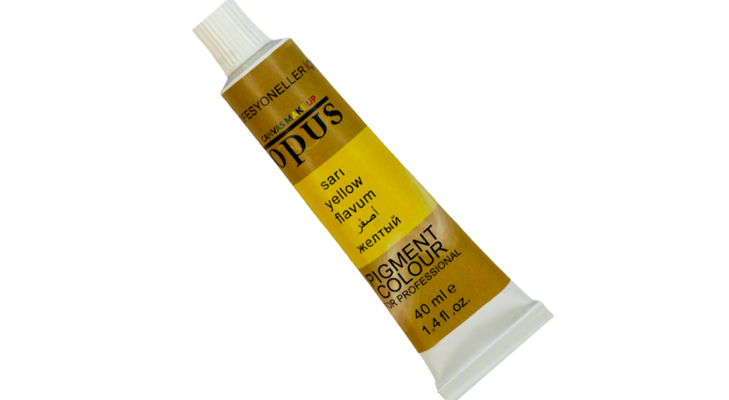 Opus Sarı (Yellow) Pigment Colour 40 Ml. Yağlı Boya